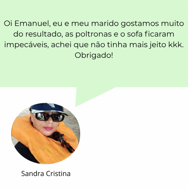 Meu sofá estava encardido e o colchão com cheiro forte. Após a limpeza, ficaram como novos! Atendimento rápido e super profissional. Obrigado, equipe Gservice!” (1)