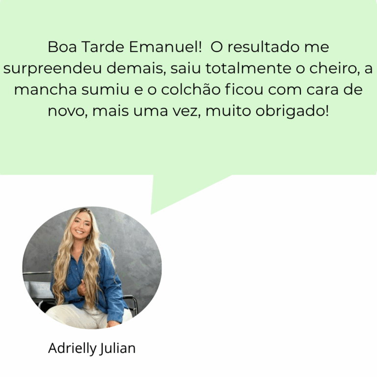 Meu sofá estava encardido e o colchão com cheiro forte. Após a limpeza, ficaram como novos! Atendimento rápido e super profissional. Obrigado, equipe Gservice!” (2)